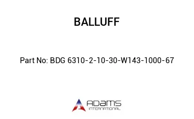 BDG 6310-2-10-30-W143-1000-67									