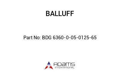 BDG 6360-0-05-0125-65									