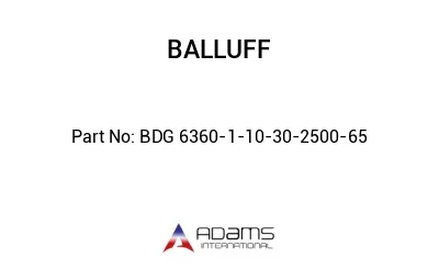 BDG 6360-1-10-30-2500-65									