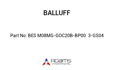 BES M08MG-GOC20B-BP00	3-GS04								