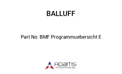 BMF Programmuebersicht E									