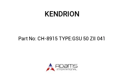 CH-8915 TYPE:GSU 50 ZII 041